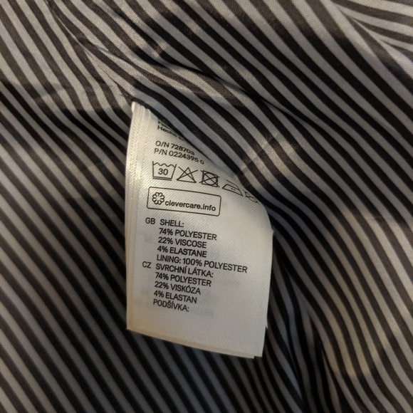 H&M Grey Blazer Size 2 - Picture 4 of 7